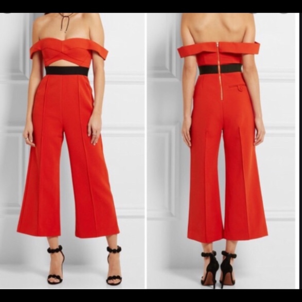 Self portrait Red Jumpsuit